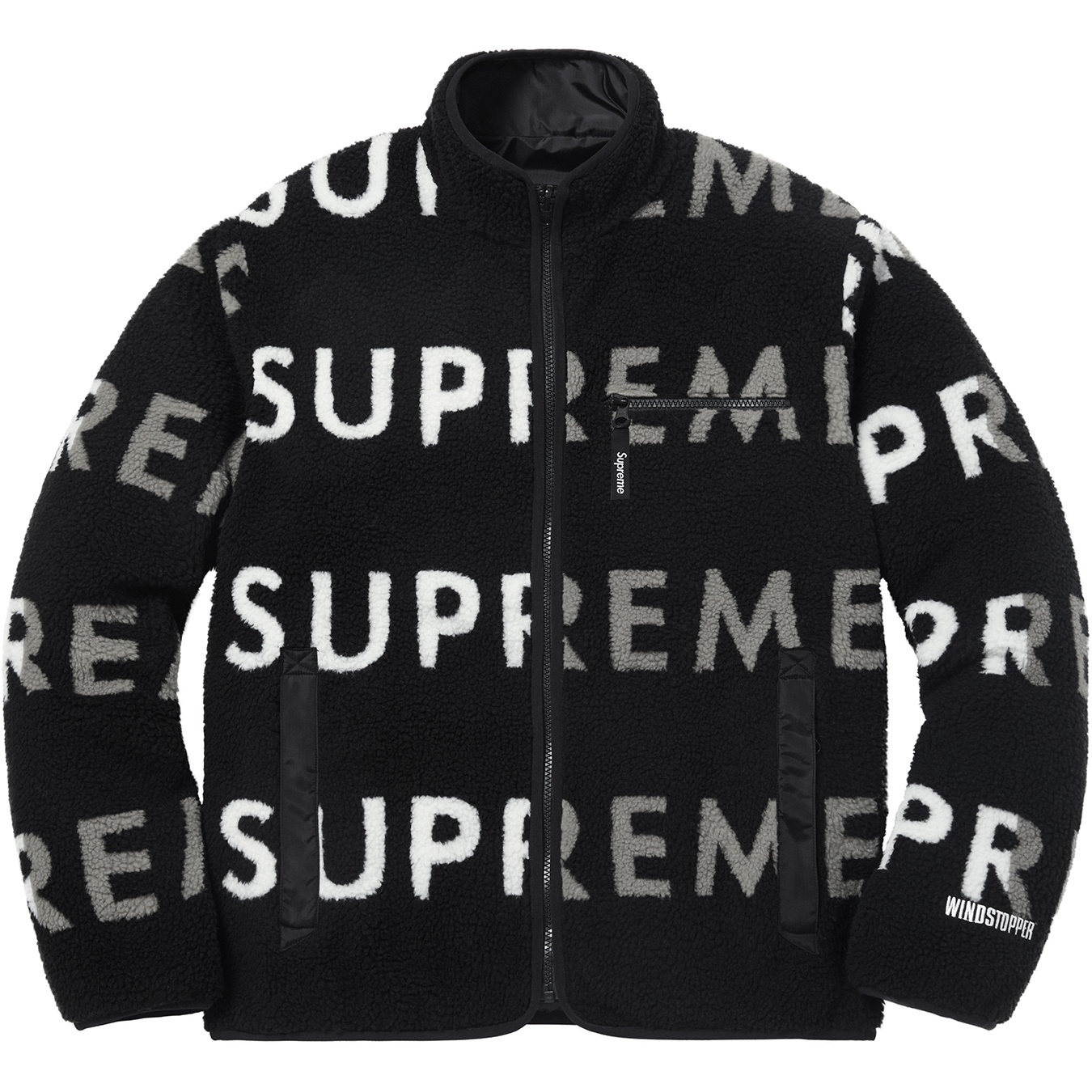 Reversible Logo Fleece Jacket view 11